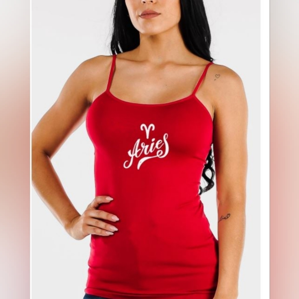 NEW! Aries Red Women's Tank Top